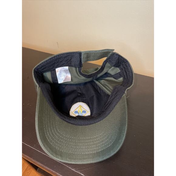 Webelos Hat Boy Scouts of America BSA Plaid Olive Green - M/L Hook And Loop Cap - Picture 3 of 11